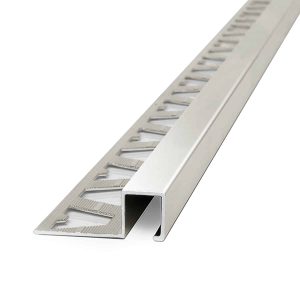 Guardacanto Quadra Atrim 10x10 mm Aluminio Peltre Brillante 2.5 m