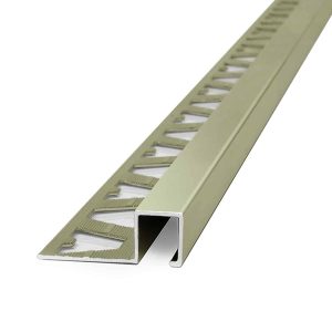 Guardacanto Quadra Atrim 10x10 mm Aluminio Olivo 2.5 m
