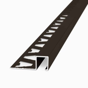 Guardacanto Quadra Atrim 10x10 mm Aluminio Café 2.5 m