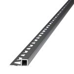 Guardacanto Quadra Stone Collection Atrim 10x10 mm Aluminio Concreto Mate 2.5 m