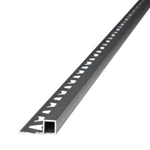 Guardacanto Quadra Stone Collection Atrim 10x10 mm Aluminio Concreto Mate 2.5 m