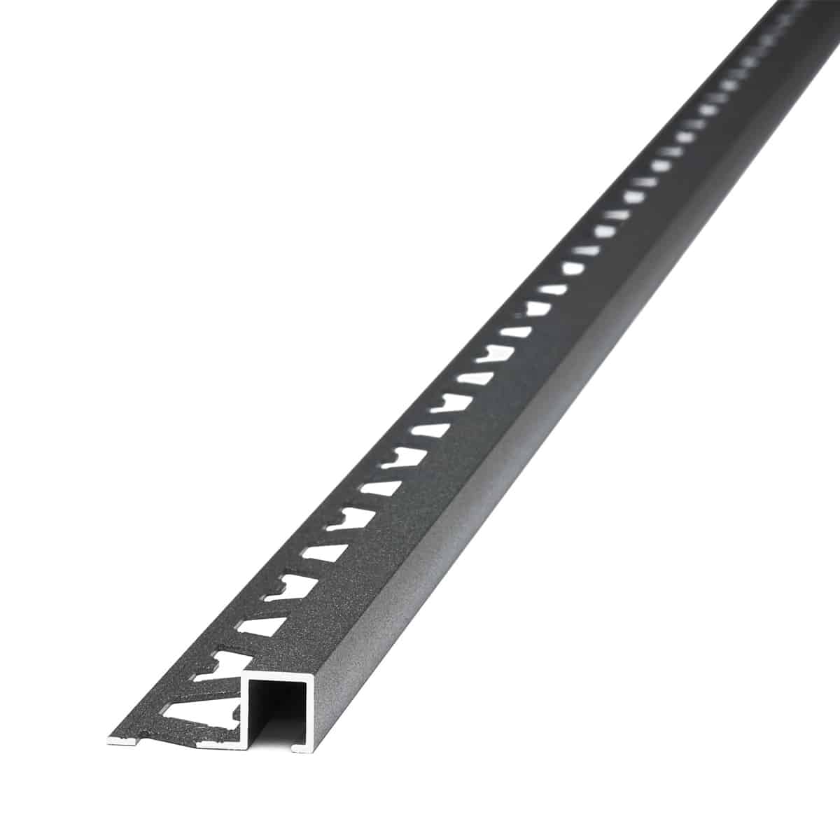 3428TXC-01 Guardacanto Quadra Stone Collection Atrim 10x10 mm Aluminio Concreto Mate 2.5 m