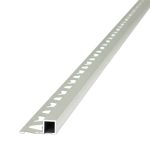 Guardacanto Quadra Stone Collection Atrim 10x10 mm Aluminio Marfil Mate 2.5 m