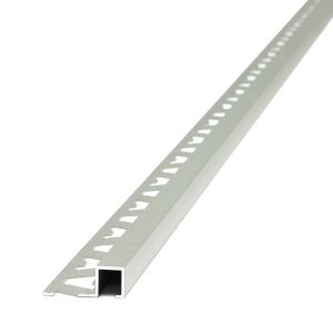 Guardacanto Quadra Stone Collection Atrim 10x10 mm Aluminio Marfil Mate 2.5 m