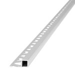 Guardacanto Quadra Stone Collection Atrim 10x10 mm Aluminio Tiza Mate 2.5 m