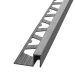 Guardacanto Quadra Atrim 12x8 mm Aluminio Grafito Mate 2.5 m