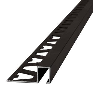 Guardacanto Quadra Atrim 12x10 mm Aluminio Café 2.5 m