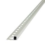 Guardacanto Quadra Stone Collection Atrim 12x10 mm Aluminio Marfil Mate 2.5 m