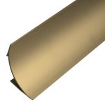 Zócalo Sanitario Curvo 50x50mm Aluminio Anodizado Champagne 200 cm