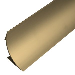 Zócalo Sanitario Curvo 50x50mm Aluminio Anodizado Champagne 200 cm