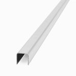 Listello Cuadrado Atrim 10 mm Acero Inoxidable Brillante 2.45 m