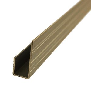 Perfil Jota 10 mm Aluminio Anodizado Champagne Tira 2 m