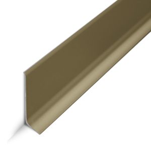 Zócalo Sanitario Recto 100mm Aluminio Anodizado Champagne 200 cm
