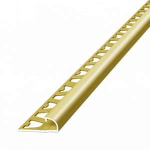 Guardacanto Bullnose Atrim 12 mm Aluminio Oro Brillante 2.5 m