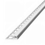 Guardacanto Bullnose Atrim 10 mm Aluminio Cromo Brillante 2.5 m