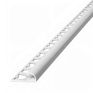 Guardacanto Bullnose Atrim 12 mm Aluminio Cromo Mate 2.5 m