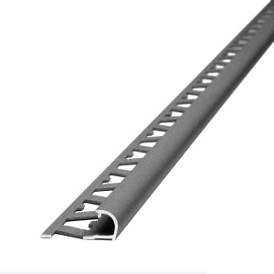 Guardacanto Bullnose Stone Collection Atrim 12 mm Aluminio Concreto 2.5 m