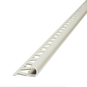 Guardacanto Bullnose Stone Collection Atrim 12 mm Aluminio Marfil 2.5 m