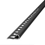 Guardacanto Bullnose Stone Collection Atrim 12 mm Aluminio Níquel Oscuro 2.5 m
