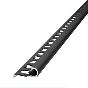 Guardacanto Bullnose Stone Collection Atrim 12 mm Aluminio Níquel Oscuro 2.5 m