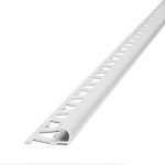 Guardacanto Bullnose Stone Collection Atrim 10 mm Aluminio Tiza 2.5 m