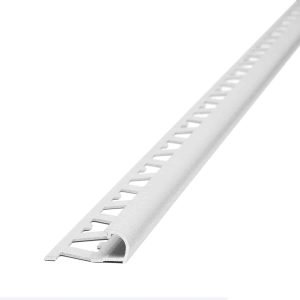 Guardacanto Bullnose Stone Collection Atrim 10 mm Aluminio Tiza 2.5 m