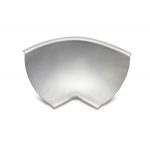 Esquinero Sanitario Interno 3 Planos Atrim 25x25 mm Acero Inoxidable Brillante