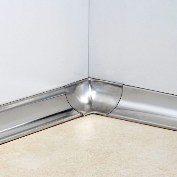 Esquinero Sanitario Interno Atrim 25x25 mm Acero Inoxidable Brillante