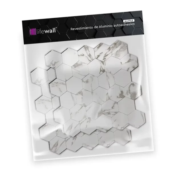 Venecita Autoadhesiva en Malla de Aluminio Placa Alulite Stone 0.15m²