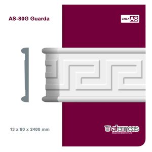 Moldura Atenneas AS-80G 80x13 mm EPS 2.4 m