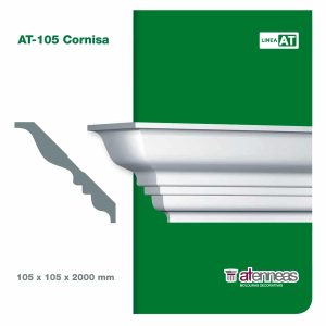 Moldura Atenneas AT-105 105x105 mm Poliestireno 2 m