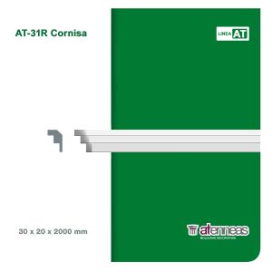 Moldura Atenneas AT-31R 30x20 mm Poliestireno 2 m