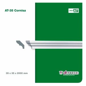 Moldura Atenneas AT-35 35x35 mm Poliestireno 2 m