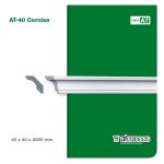 Moldura Atenneas AT-40 40x40 mm Poliestireno 2 m
