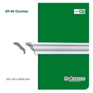 Moldura Atenneas AT-46 46x46 mm Poliestireno 2 m