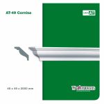 Moldura Atenneas AT-49 49x49 mm Poliestireno 2 m