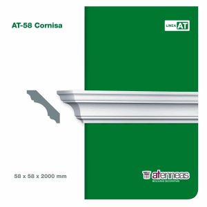 Moldura Atenneas AT-58 58x58 mm Poliestireno 2 m