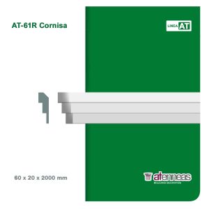 Moldura Atenneas AT-61R 60x20 mm Poliestireno 2 m