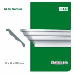 Moldura Atenneas AT-90 90x90 mm Poliestireno 2 m