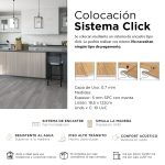 Piso Vinílico Kflooring AquaL 5.7 mm SPC Tránsito Comercial Tipo Shopping Click 2.257 m²