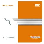 Moldura Atenneas Bliss BA-35 33x33 mm Poliestireno 2 m