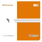 Moldura Atenneas Bliss BB-25 25x17 mm Poliestireno 2 m