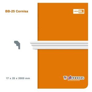 Moldura Atenneas Bliss BB-25 25x17 mm Poliestireno 2 m