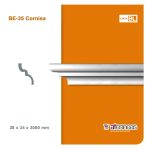 Moldura Atenneas Bliss BE-35 34x28 mm Poliestireno 2 m