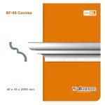 Moldura Atenneas Bliss BF-50 45x40 mm Poliestireno 2 m