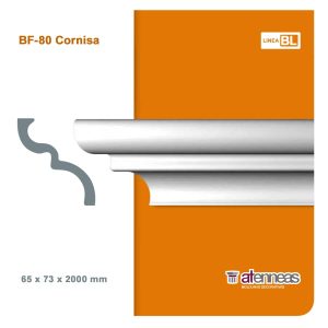 Moldura Atenneas Bliss BF-80 73x65 mm Poliestireno 2 m