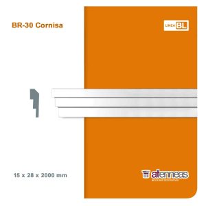 Moldura Atenneas Bliss BR-30 28x15 mm Poliestireno 2 m