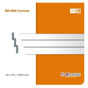 Moldura Atenneas Bliss BR-60N 65x20 mm Poliestireno 2 m
