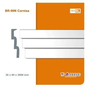 Moldura Atenneas Bliss BR-90N 90x25 mm Poliestireno 2 m