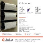 Toallero Eléctrico Atrim Jet 53 x 48 cm Acero Inoxidable Negro Mate